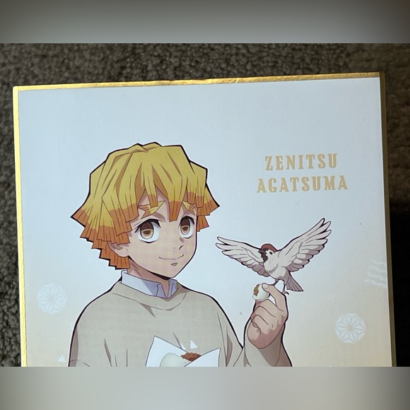 Demon Slayer / Kimetsu no Yaiba Zenitsu Agatsuma Shikishi Art Board Japan Anime - Picture 3 of 8